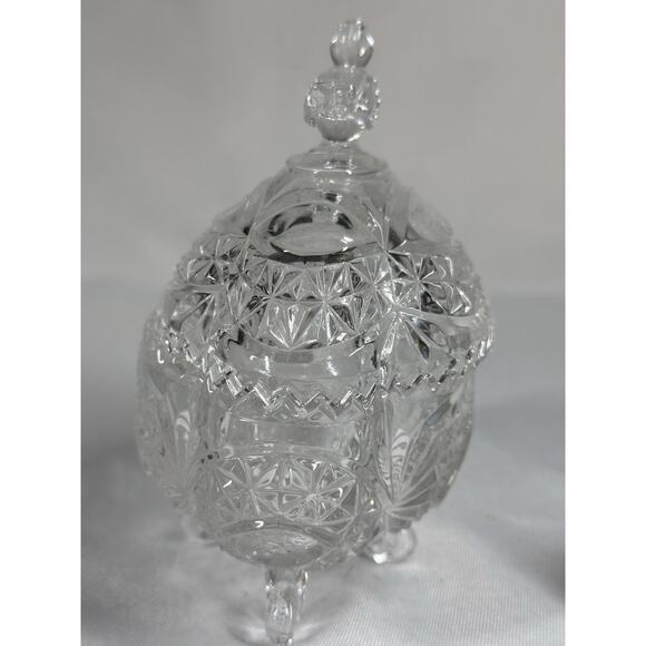 Hofbauer Byrdes Bird Finial Lead Crystal Candy Dish Trinket Box And SM Ornament - Picture 4 of 12